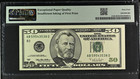 Rare 1996  50 Insufficient Ink Error Note    pmg 64 Epq    price Cut For Fast Sale 