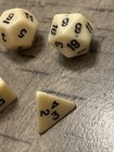 Vintage Celluloid Tone Rpg Ad d Dice Lot 120323 