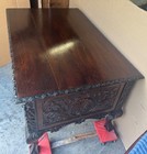 R  J  Horner Carved Oak Figural Desk