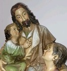 Huge  jesus Loves The Little Children  19    Resin Figure   Religious Statue