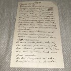 Antique 1909 Letter  The Savoy Hotel Stationary Letterhead Florence Italy Italia