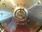 Vintage Mustang Hubcap Clock  Mid 70 s