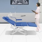 Portable Dental Chair Folding Mobile Chair Tilt Bed With Led Light   Waste Basin