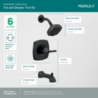 Peerless Parkwood Tub Shower Trim Kit Matte Black-certified Refurbished