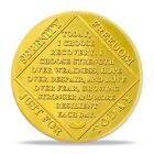 3 Year Sobriety Coin  Gold Aa Chip Medallion Alcoholics Anonymous 3 Years Sober