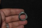 Genuine Ancient Medieval Bronze Ring With Engraved Bezel Circa 6th Century Ad