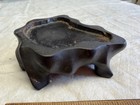 Antique Vintage Ornate Asian Carved Rosewood Fitted Stand Fits 2 1 2    X 3    Size