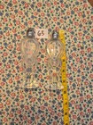 Vintage Glass Salt Pepper Shakers Set