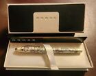 Cross Fountain Pen  Purple Orchid  Brand New  Medium Nib With 2 Black Inks