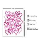 Heart Art Baby Nursery Decor - Pink Room Decor For Infants  Toddlers  Kids - 