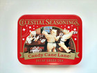 Celestial Seasonings-2 Miniature Tea Tins  Candy Cane   Gingerbread  new empty 
