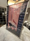 Vintage Cunard Line Ocean Liner Travel Poster Framed 23 x33  Art Deco Style