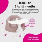 Bumbo Infant Floor Seat Plus  Sit Up Chair  Adjustable Harness  Rose  2 Pack
