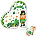  Acrylic Table Centerpiece - St  Patrick s Day Decor  Shamrocks Tiered Heart