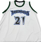 Minnesota Timberwolves Kevin Garnett Autographed Pro Style White Jersey Jsa A   