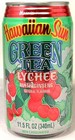 Hawaiian Sun Natural Green Tea Lychee W  Ginseng 2012 Taste Of Hawaii 11  oz Can 