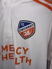 Adidas Fc Cincinnati Mls Training Top 1 4 Zip White Orange Soccer Mens S Euc