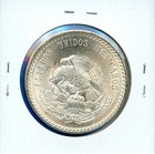 1948 Mexico 5 Peso Cuauht  moc Silver Coin  08 Bu Brilliant Uncirculated
