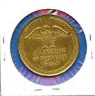1955 Hickok Father Of The Year Lifetime Of Good Luck 1 1 4  Vintage Eagle Token