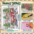 Christmas Diamond Art Kits For Adults  Red Truck Painting Truck-g8663 