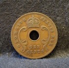 1951 East Africa  kenya uganda tanzania  10 Cents  George Vi  Km-34  ea5 