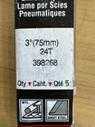Morse 398268 Bi-metal Air Saw Blades 3    24t 5-pack Pneumatic Saw Nos