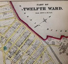 1880   s Johnson   s Map Of The 12th Ward New Jersey New York  Antique Hand Colored