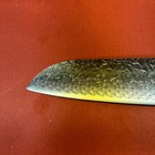 Shun Tomi 7 In Santoku Knife Straight Edge Stainless Steel Wood Handle Tl0702
