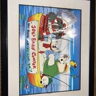 Coca-cola Serigraphic Cel-framed  joe s Fishin Charter  You Hook  em-we Cook  em