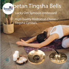 Tibetan Tingsha Cymbal Bells With Case   Handcrafted In Nepal 6 5 Cm Sound Heali