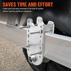 2pcs Heavy Duty Boat Lift Wheel Kit Adjustable Boat Lift Wheel Bracket Universal