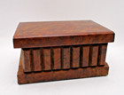 Good Vintage Burr Maple Puzzle Box   Trinket Box