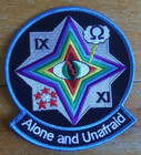 Military Patch   Black Ops Cia Covert   Alone And Unafraid   Embroidered Iron On
