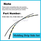 New Molding L r Drip Side Set 73168-sna-013 73158-sna-013 Fit Honda Civic Usa