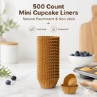 500 Count Natural Non-stick Cupcake Liners  Food-grade Parchment Muffin Liners