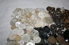 Huge Antique Vintage Buttons   Lot Of 1200     Metal Glass Material Plastic
