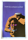 Vintage Rare - Stop  Have You Forgotten Anything Poster 1968 Rickie Tickie Good