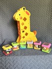 Fisher Price Giraffe Tumblin    Sounds Peek A Boo 6 Blocks Sensory Zoo Animals