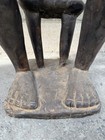 Large Vintage African Carved Wood Senufo Seated Female Figure Statue 4ft 