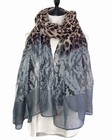 Xyueanlo Scarfs For Women Lightweight Fashion Scarves Hijab Leopard Grey Brown