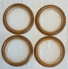 Lot Of 4 Faux Wood Style Decorative Plate Holder Frames 11   8 plates 