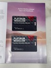2025 Brand New Delta Platinum Medallion Status Luggage Tags  set Of 2 