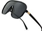 Fashion Sunglasses Men Retro Shield Gradient Lens Flat Shades Classy Fancy 2026