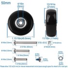 Luggage Suitcase Replacement Wheels Set Suitcase Spinner Wheels 4pcs Pu Bearing