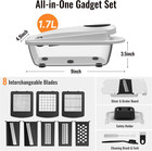 8-blade Cook Tool   Gadget Sets  Chopper Slicer Grater Set  White   Vegetable Ch
