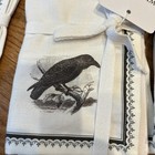 Williams Sonoma Spooky Soiree Set Of 12 Cocktail Napkins 10  X 10  Raven Spider