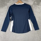 Nike Volleyball Jersey Girls Medium Blue Long Sleeve Swoosh Athletic Nwt