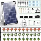 100 50ft Solar Irrigation System For Automatic Plants Watering  Drip Irrigation