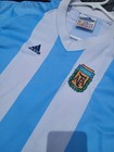 Rare Vtg 2002 World Cup Argentina Home Adidas Football Shirt Soccer Jersey 2xl