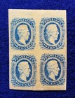 Csa Scott  8 Oglh   Csa Scott  12b Og  Blocks Of 4  Confederate States Stamps